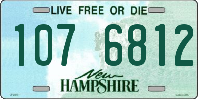 NH license plate 1076812