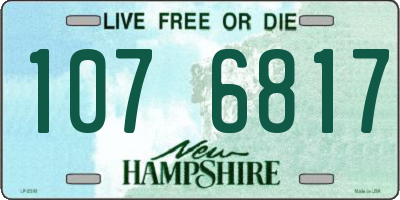 NH license plate 1076817