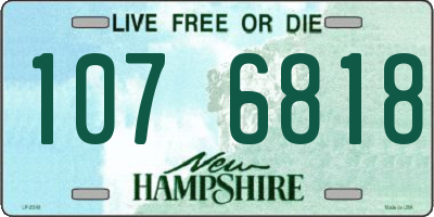 NH license plate 1076818