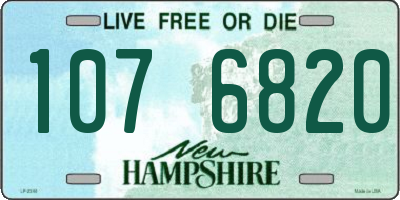 NH license plate 1076820