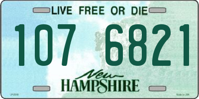NH license plate 1076821