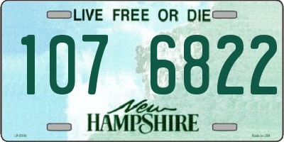 NH license plate 1076822