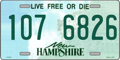 NH license plate 1076826