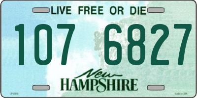 NH license plate 1076827
