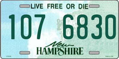 NH license plate 1076830