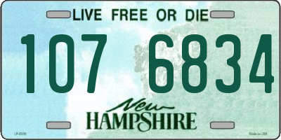 NH license plate 1076834