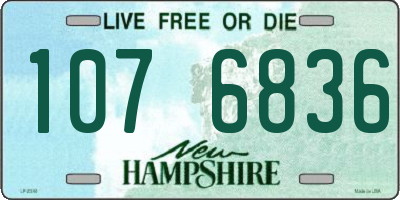 NH license plate 1076836