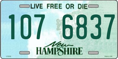 NH license plate 1076837
