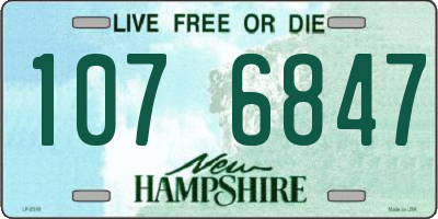 NH license plate 1076847