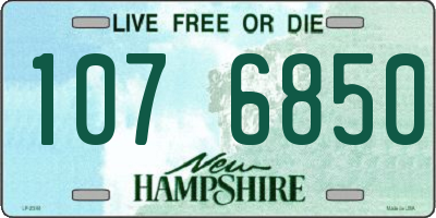 NH license plate 1076850