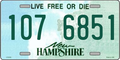 NH license plate 1076851