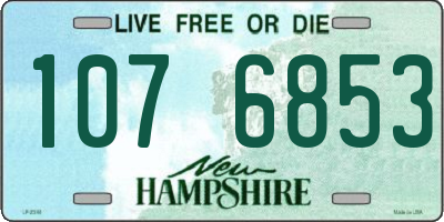 NH license plate 1076853