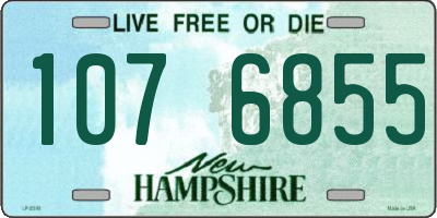 NH license plate 1076855