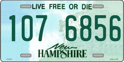 NH license plate 1076856