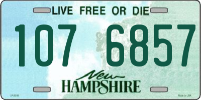 NH license plate 1076857
