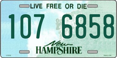 NH license plate 1076858