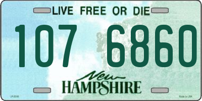 NH license plate 1076860