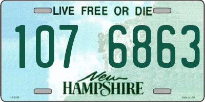 NH license plate 1076863