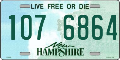 NH license plate 1076864
