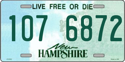 NH license plate 1076872