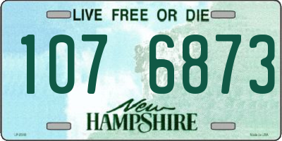 NH license plate 1076873