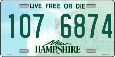 NH license plate 1076874