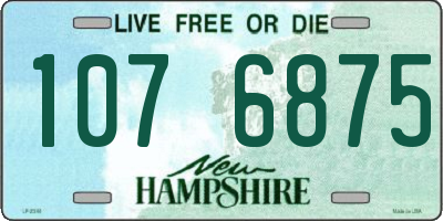 NH license plate 1076875