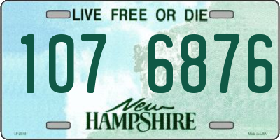 NH license plate 1076876