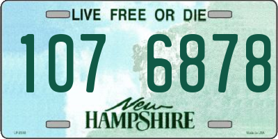 NH license plate 1076878