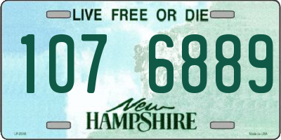 NH license plate 1076889