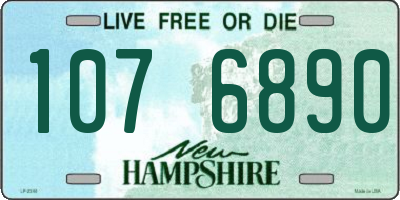 NH license plate 1076890