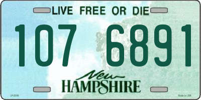 NH license plate 1076891