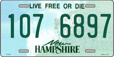 NH license plate 1076897