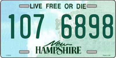 NH license plate 1076898