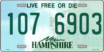 NH license plate 1076903