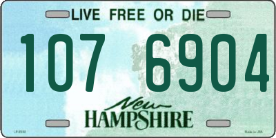 NH license plate 1076904