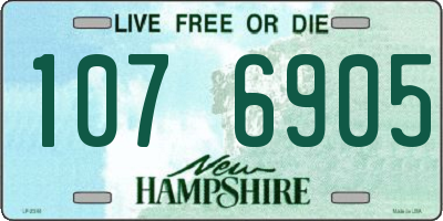 NH license plate 1076905