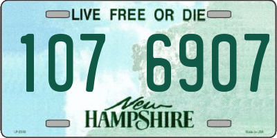NH license plate 1076907