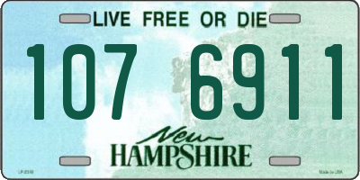NH license plate 1076911