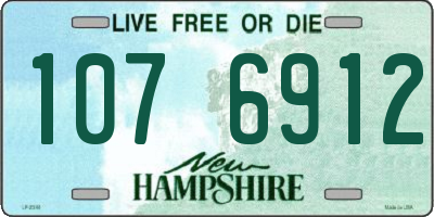 NH license plate 1076912