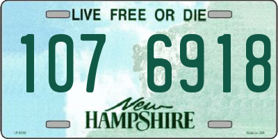 NH license plate 1076918