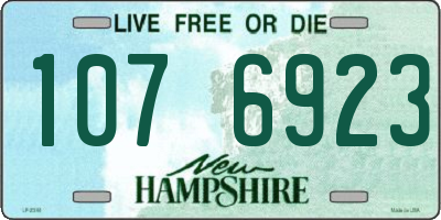 NH license plate 1076923