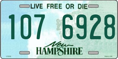 NH license plate 1076928