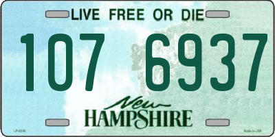 NH license plate 1076937