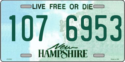 NH license plate 1076953