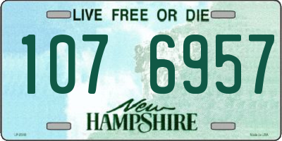 NH license plate 1076957