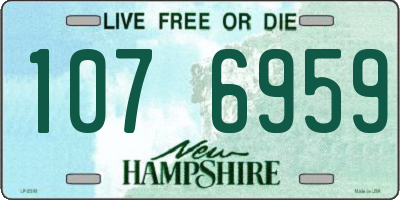 NH license plate 1076959