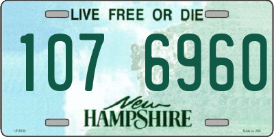 NH license plate 1076960