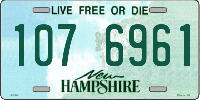 NH license plate 1076961