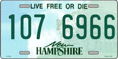 NH license plate 1076966